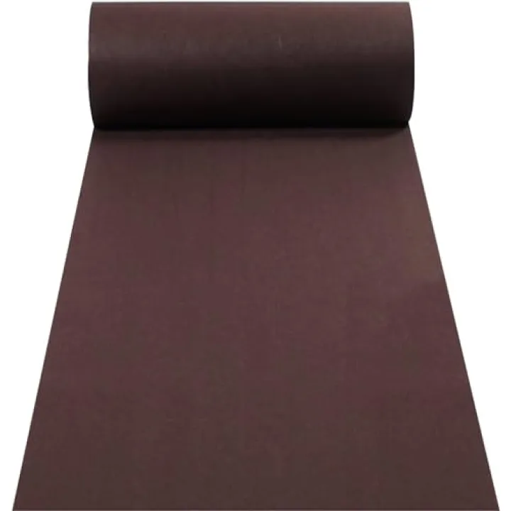 TZLGMDER Wedding Accessories Aisle Carpet Christmas Birthday Decoration Disposable Floor Mat, 2mm(Color:Dark Coffee,Size:1.5x50m)