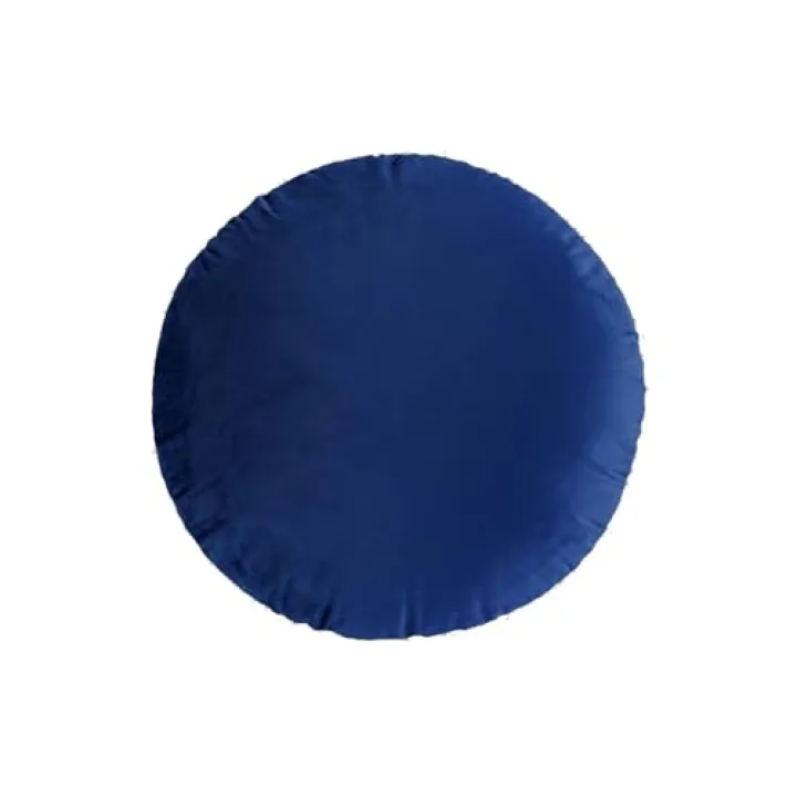 Jiyohai Dark Blue Round Throw Pillow, Soft Dutch Velvet Round Pillow Cushion for Couch 18" Round Throw Pillow Floor Pillow Cushion for Sofa Bed Chair Car Office Living Room Decoration ﻿