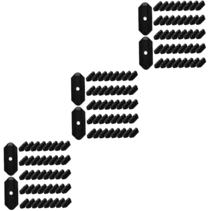 yhuiJGF Decking Nails 300 Pcs Deck Fastening Clip Outdoor Abs Deck Board Spacers(Blackx2pcs,3.8X1.6X1.2CMx5pcs)