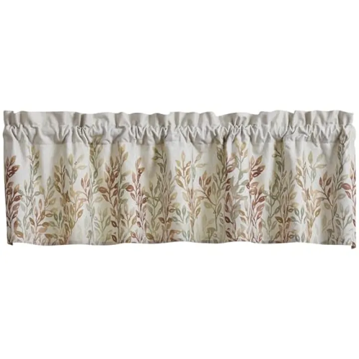 Park Designs Pyracantha Valance 60" x 14" | Botanical Floral Cotton Window Treatment | Rustic Fall Curtain | Country Farmhouse Kitchen or Living Room Window Decor | Light Filtering Valance Panel