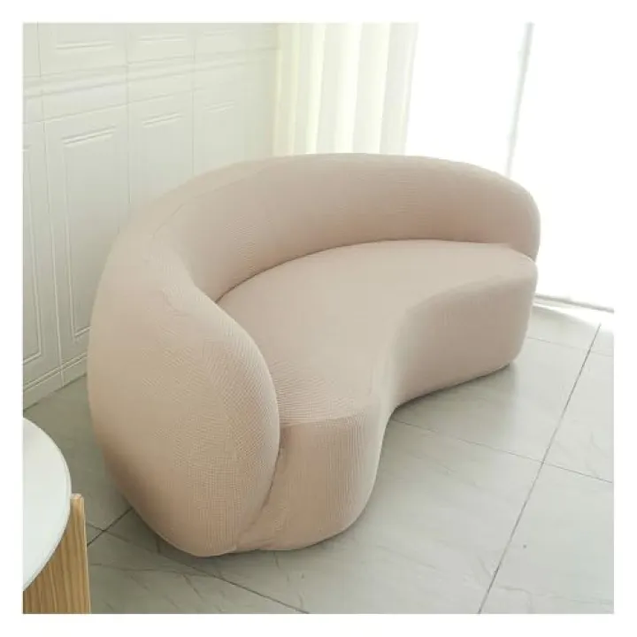 Miecoae Stretch Armchair Slipcovers Armchair Cover for Sofa Swivel Barrel Chair Cover, Swivel Accent Chair Slipcover Barrel Armchairs Sofa Cover Club Chair Couch Cover(S8,Double Person)