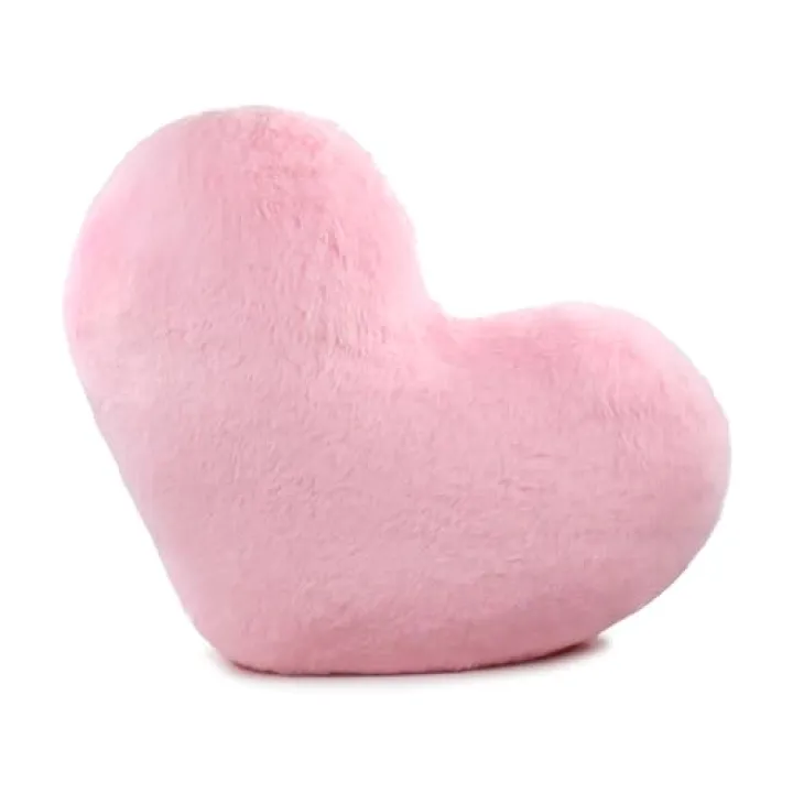Patty Both Heart Pillow Fluffy Pink Heart Shaped Throw Pillows Super Cute Soft Faux Rabbit Fur Heart Throw Pillow Room Decorative Pillow,Wedding Decor for Couch Bed Sofa Women
