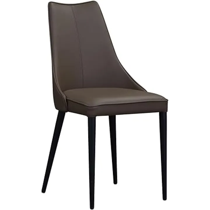 Artisanal Artistry Leather Dining Chair in Chocolate