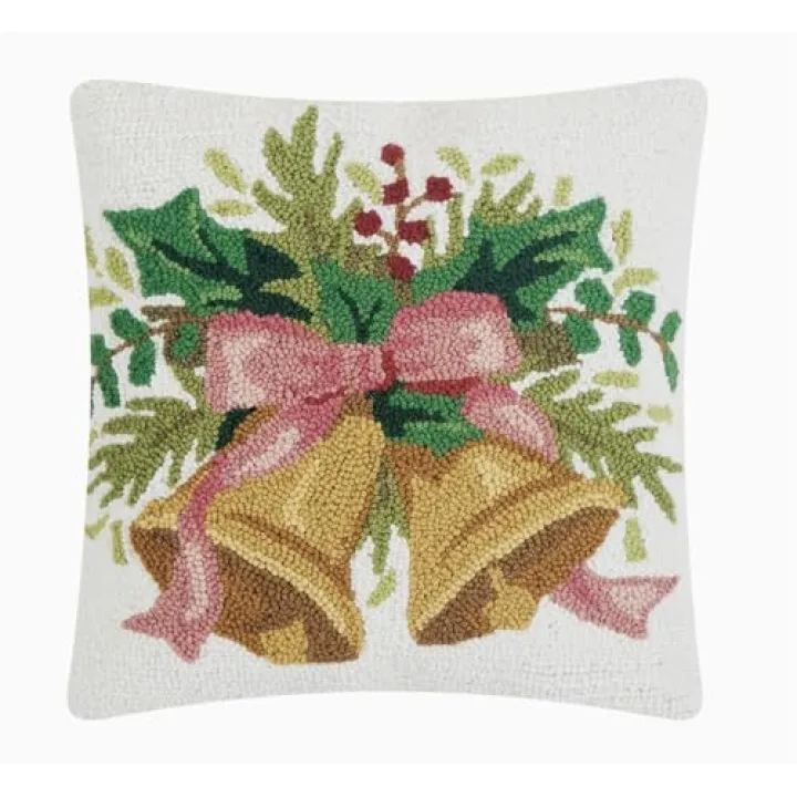 Peking Handicraft - Christmas Bells 16" Pillows - 31SJM10998C16SQ