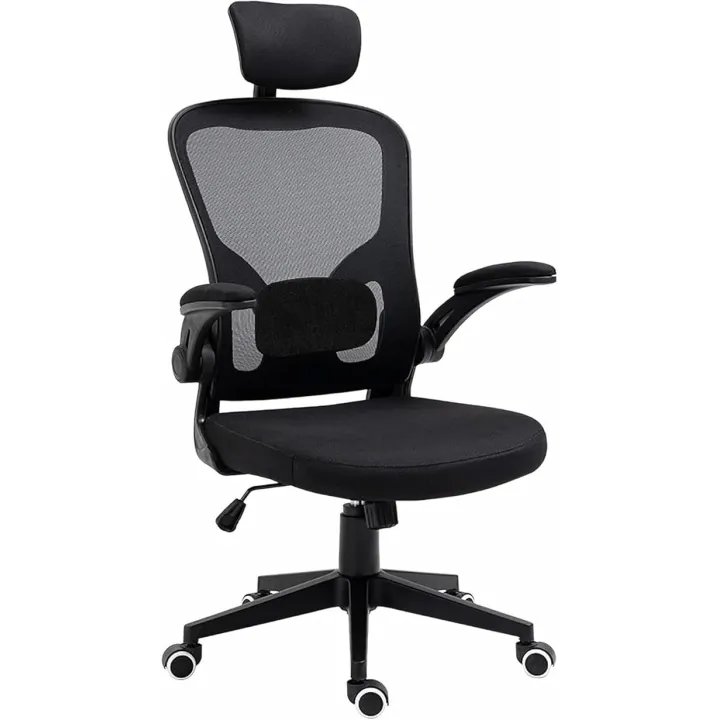 Ergonomic Office Chair - 400LB Comfy Desk Chairs with Headrest and Lumbar Back Support, Heavy Duty Mesh Computer Chairs with Wheels and Arms for Home Office, Bedroom, Study, Dorm Room and More