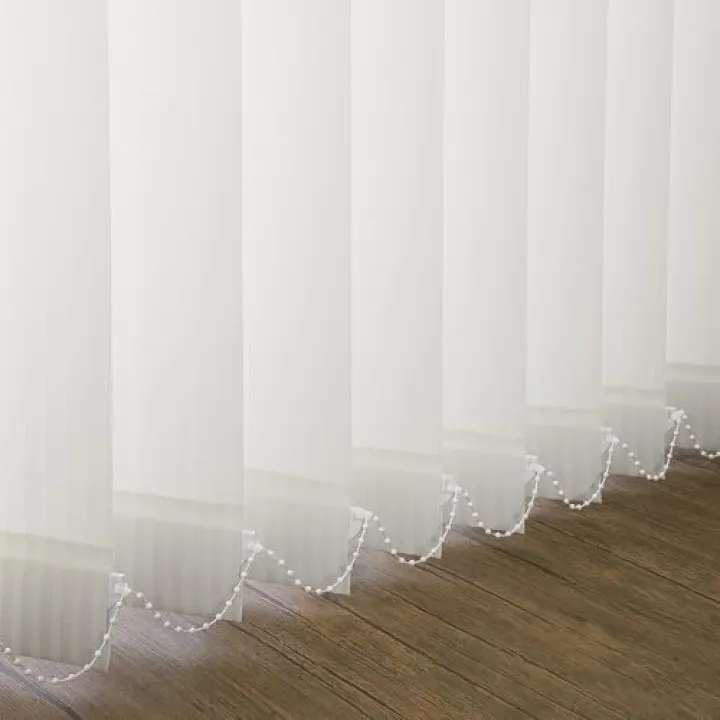 Cordless Custom No Drill Vertical Window Blinds Shades, Room Divider, Door Blinds, Blinds for Sliding Glass Doors, Temporary Wall, Closet Curtain, Room Door, Privacy and Filter Light, Woven White