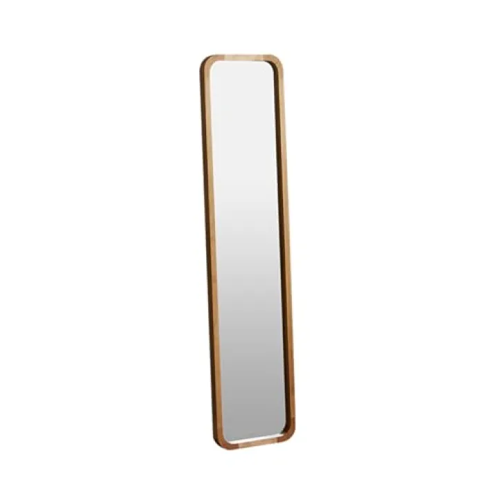 ZDMEI Full-Length Mirror,Wall-Mounted Full-Length Mirror,Floor-Standing Mirror,Suitable for Living Room,Bedroom,Cloakroom,Corridor,Clothing Store(Brown 2)