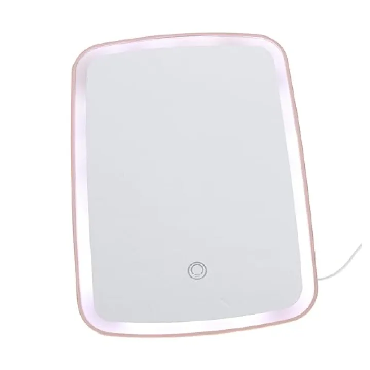 minkissy Portable Led Makeup Mirror Brightness Levels Magnification for Travel Vanity Bathroom