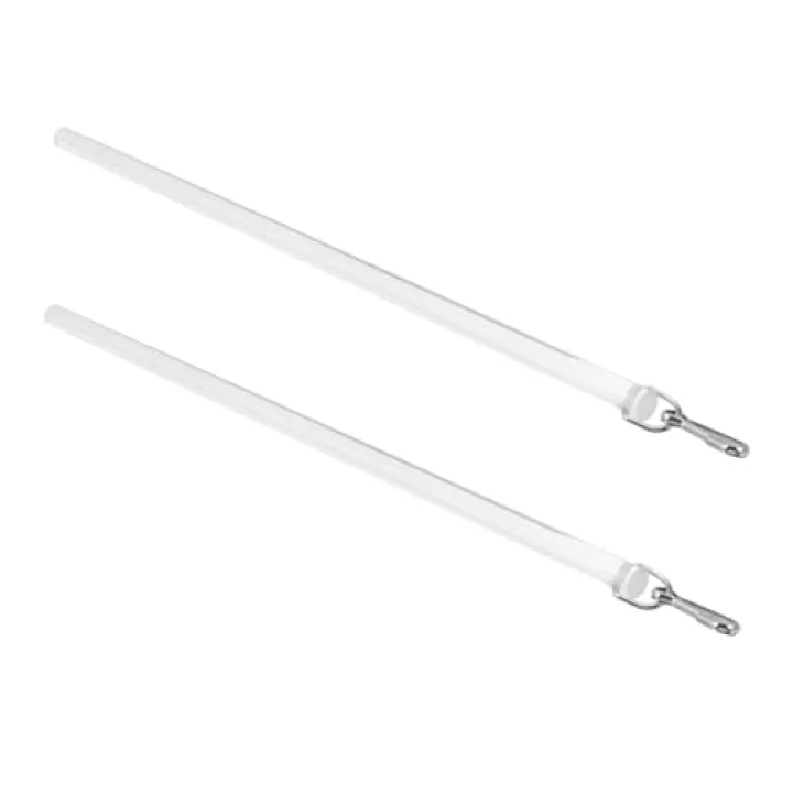 QUMIIRITY 2pcs Transparent Acrylic Curtain Pull Lightweight Drapery Pull Rod for Easy Opening and Closing of Curtains Design for Vertical Blinds and Window Treatments