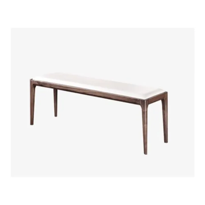 BABETRUE Small Bench for Bedroom Nordic Simple Bed End Stool Bedroom Black Walnut High-Grade Wooden Bed End Sofa Bed Stool Bedside Stool Bench for Bedroom End of Bed