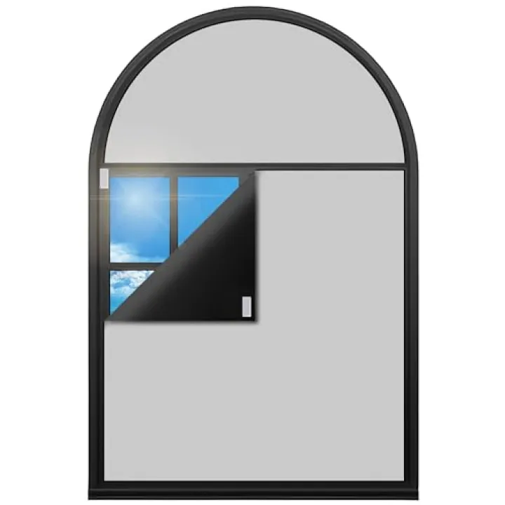 AIFOTO Graphene Thermal Blackout Curtains ，Blackout Window Cover 100% Light Blocking Shades DIY No Drill Blinds Bedroom Window Curtains