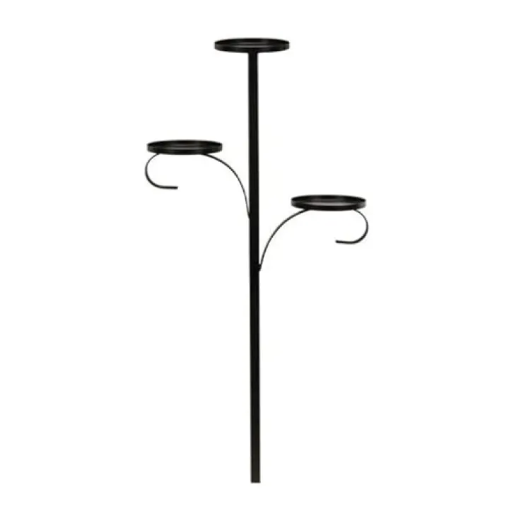 Elegant Holders Tree Toppers Decorative Black Candelabra for Christmas Tree 3 Toppers Decoration