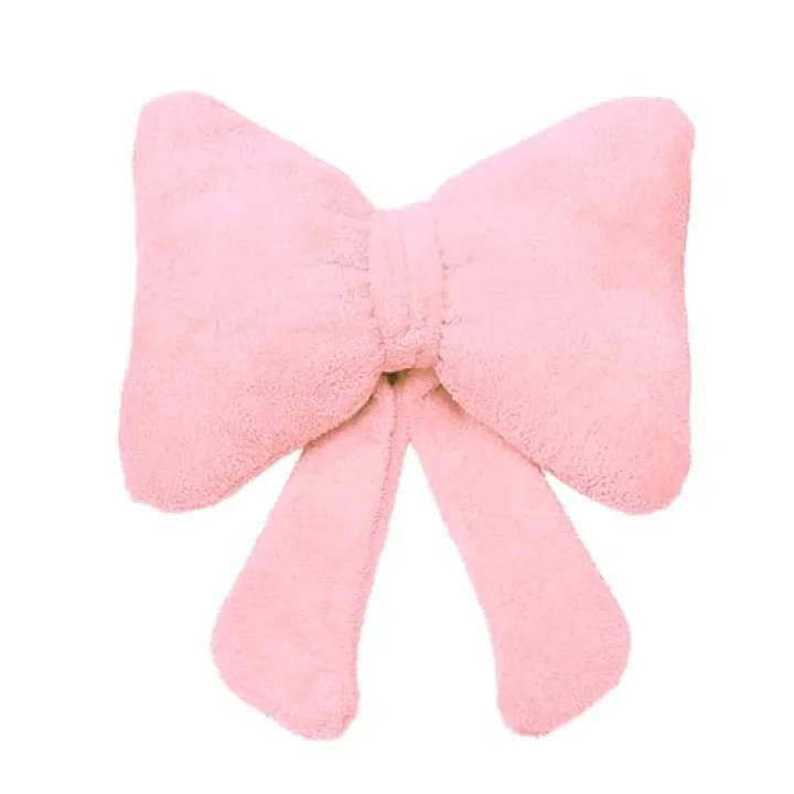 S-SNAIL-OO Bow Pillow Stuffed Pink Christmas Bow Pillow Bow Shaped Throw Pillow Car Backrest Cushion Home & Car Decoration (Pink, 13.8x9.8 in)