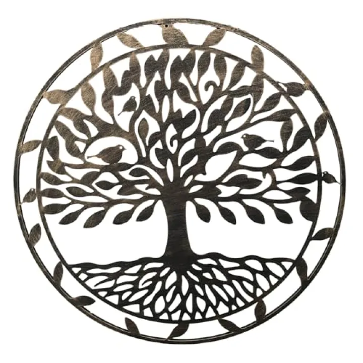Zeeskyone Tree of Life Metal Wall Art Decor, 24 inch,Copper