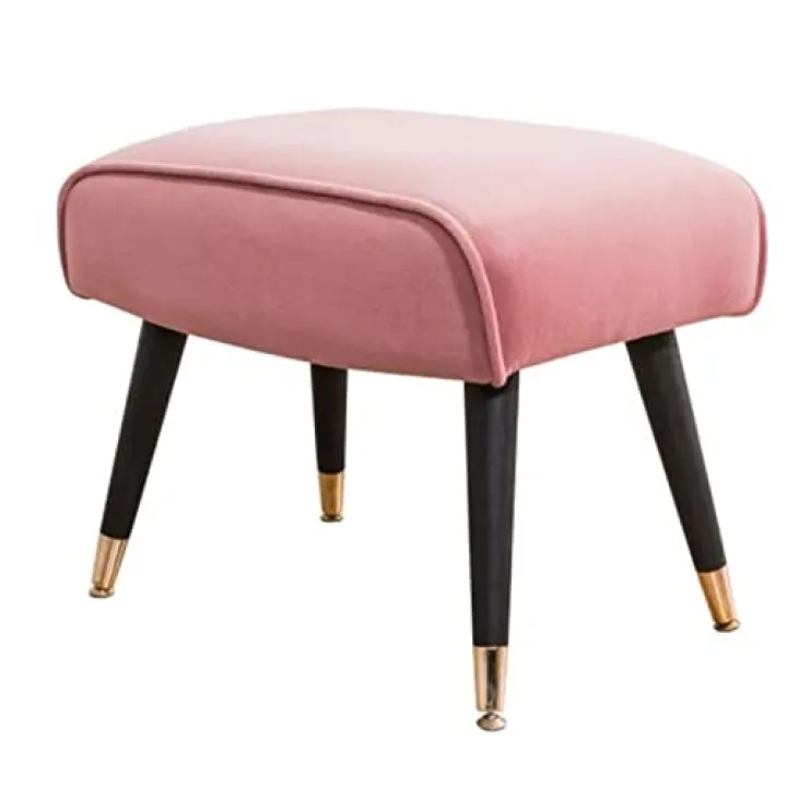 RJYYYDS End of Bed Bench Soft Velvet Shoe Stool Small Entrance-Hall Footrest Pouf Bench Bed End Footstool for Chaise Lounge Recliner Chair Sofa