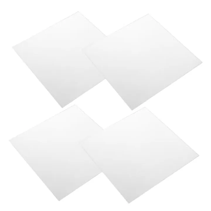 BUGUUYO 4pcs Self-Adhesive Square Mirror Wall Stickers for Dorm Room Frameless Full Mirrors Easy Installation High Definition Reflection Layout for Home Decor and Styling