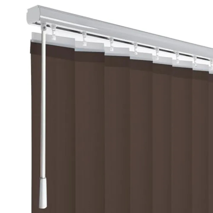 Fabric Vertical Cordless Window Blinds, Door Blinds & Shades, Privacy Window Shade, Vertical Blinds for Doors, Sliding Blinds, Brown