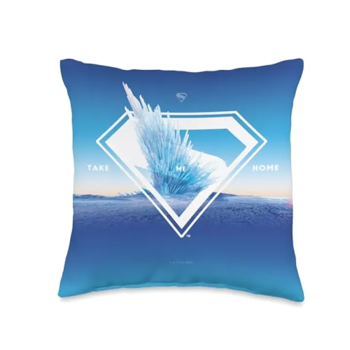 Superman (2025 Movie) Fortress of Solitude Take Me Home Throw Pillow