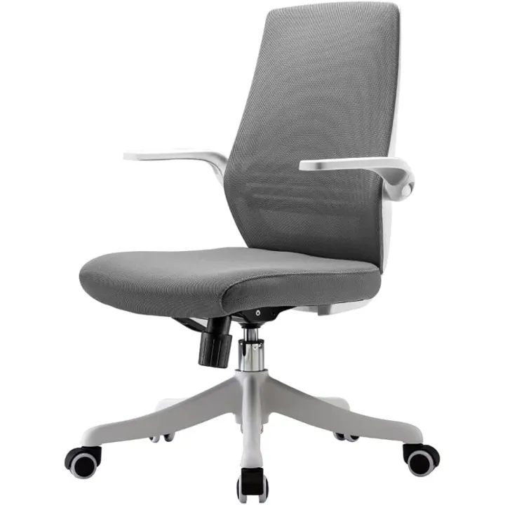 Ergonomic Office Chair Mid-Back Home Desk Chair with Lumbar Support Small Mesh Computer Chair