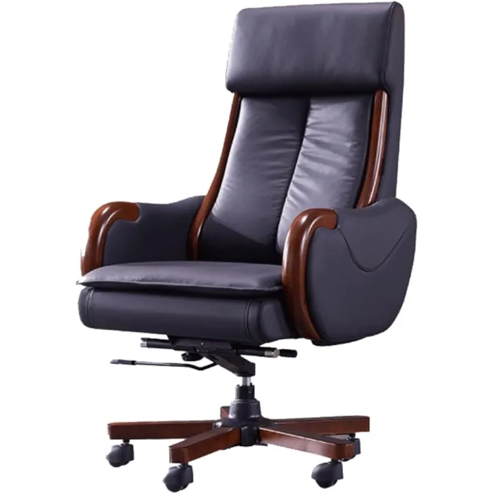 Managerial Chairs & Executive Chairs, Office Chairs, Home Office Desk Chairs Boss Chair, Cowhide Adjustable Chairs Swivel Chairs Computer Gaming Chairs