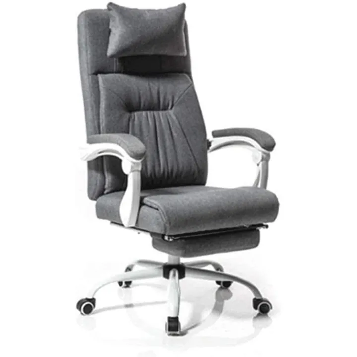 Office Chair Swivel Desk Chair Home Office Chair Swivel Chair Back Chair Boss Chair Reclining Modern Simple Gray Fabric Mesh