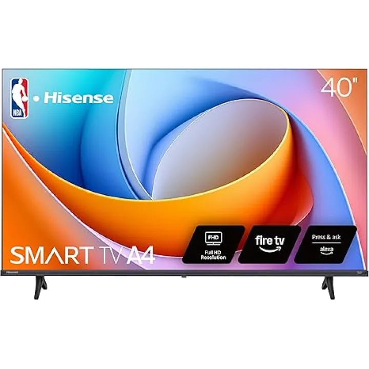 Hisense 40-Inch Class A4 Series FHD 1080p Smart Fire TV (40A4NF, 2025 Model) - DTS Virtual: X, Slim Bezel Design, Alexa Built in