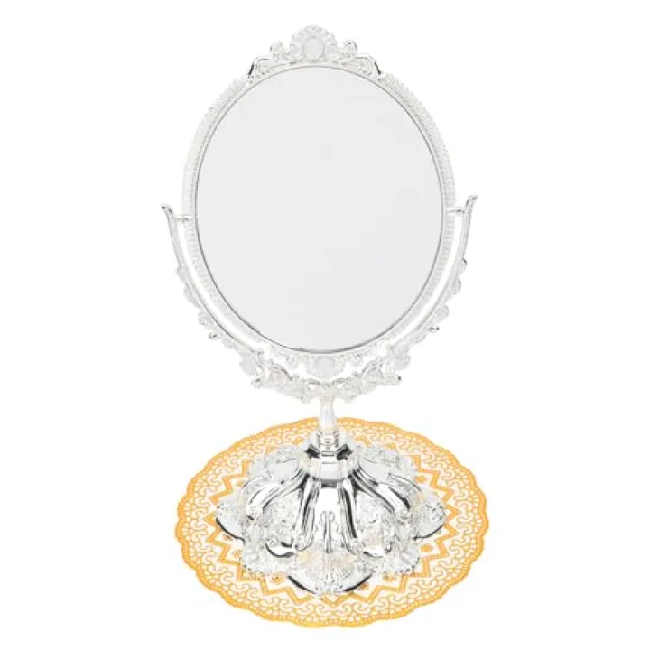 Mikinona High- Retro Mirror Desktop Cosmetic Home Vanity Lady Makeup Sturdy Non-Fade Design
