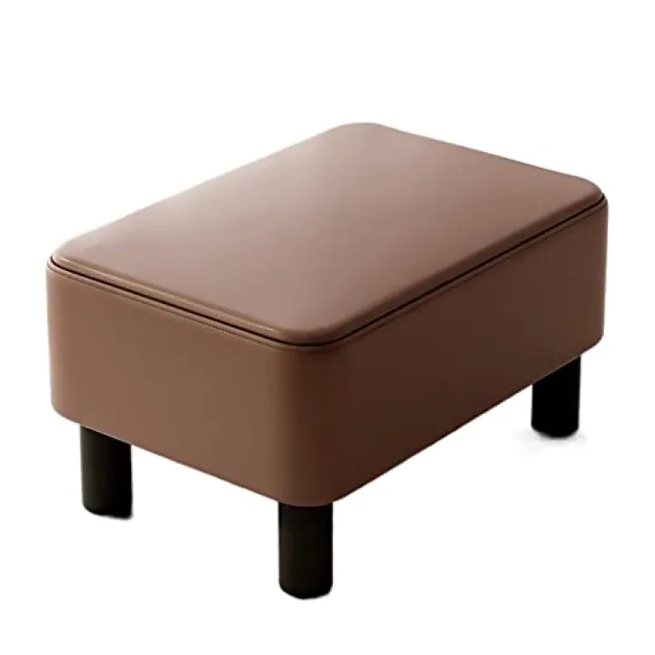 ONMYJFD Living Room Sofa Stool, Low Stool, Long Bench, Shoe Stool, Door Stool, Leather Stool(D)