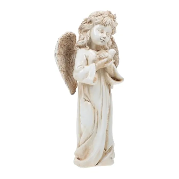 SUPVOX 1pc Vintage Statue Figurine Sculpture for Tabletop Decoration Small Angel Ornament for Home Outdoor Use Charming Retro Design