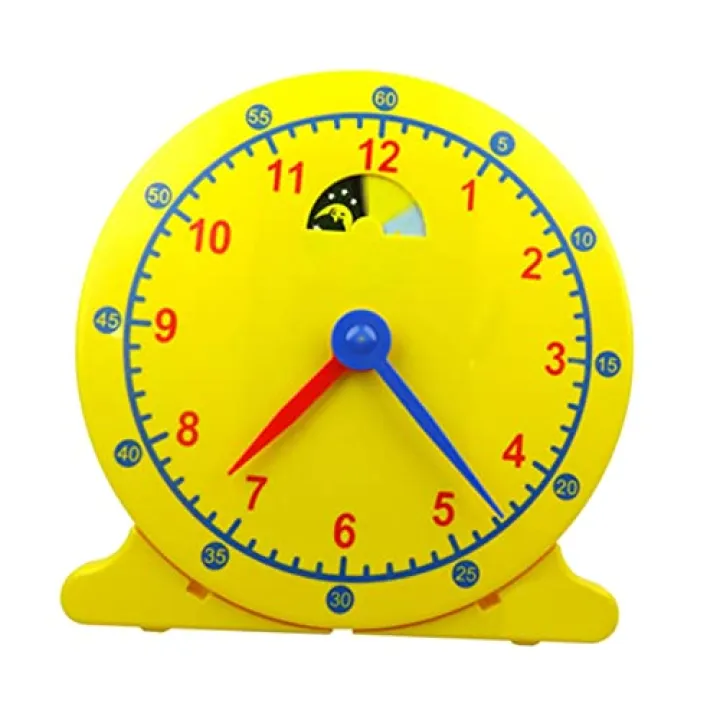 GRIRIW Clock Time Learner Tool for Children Educational Clock Mold for Teaching Time Mould for Home School and Classroom Learning