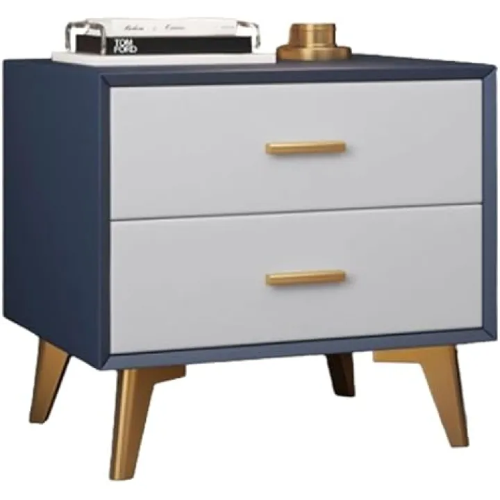 Light Luxury Bedside Shelf Premium Wood Bedside Cabinet Microfiber Leather Outsourcing Nightstand Waterproof Bedside Table with Drawer Side Table Multifunctional Storage Cabinet for Bedroom