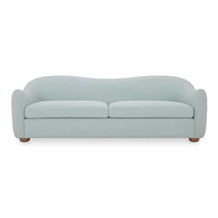 Moe's Home Collection Bria Sofa Fabric Blue