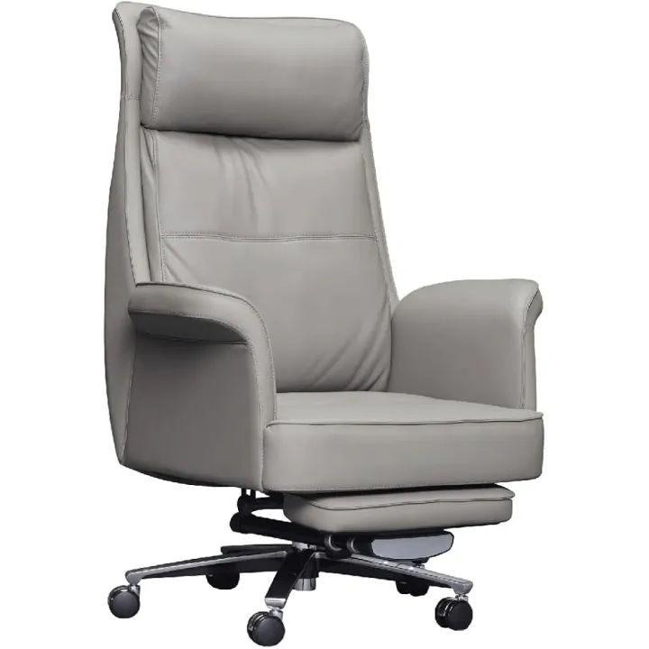 JSEIAJB Office Chair High Back Office Desk Chair Executive Swivel Boss Office Chair with Footstool