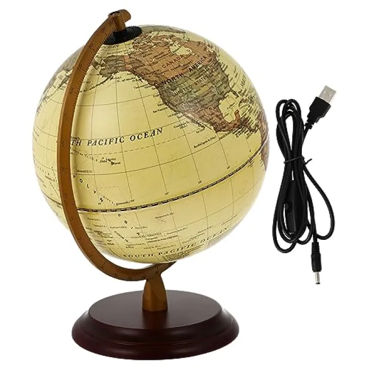 ORFOFE Globe Light Bulb Electric Floor Lamp Globes for Living Room Office Bedroom Unique for Housewarming