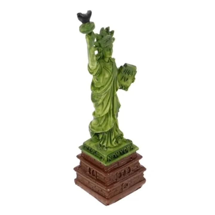 HOMSFOU Home Desktop Statue of Resin Craft Artistic Landscape Decor for Travel Souvenir Exquisitely Carved Decorative for Living Space