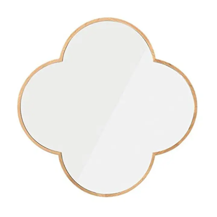 U5GAAALPPQ9 Bathroom Wall Mounted Mirror Home Decoration Simple Modern with Metal e High Definition Shaving Mirror for Apartment Bedroom Dorm Room Entryways
