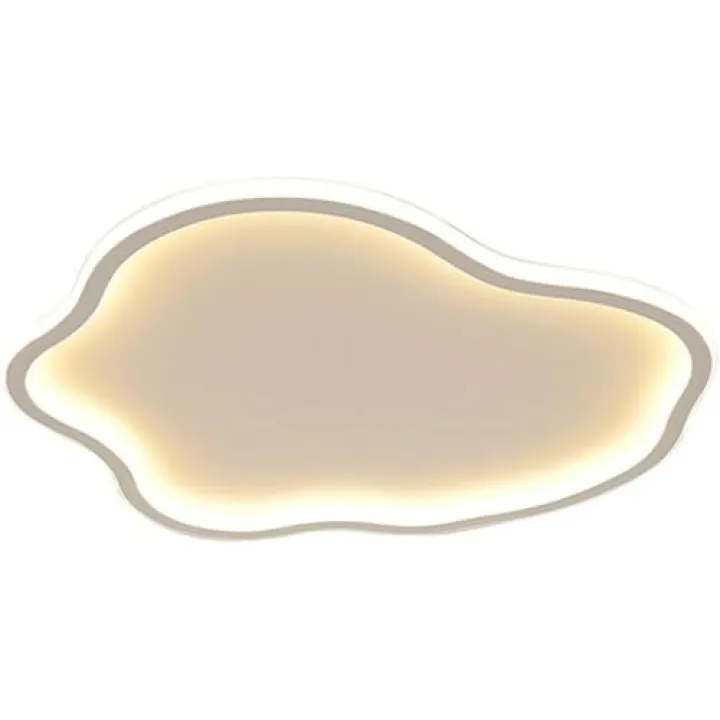 ZFCYMWCN 3-Color Dimming LED Ceiling Light, Cloud Shape Close to Ceiling Lamp, Full Spectrum Ceiling Lamp for Living Room, Dining Room, Corridor, Children’s Room Lighting Fixture(50cm)