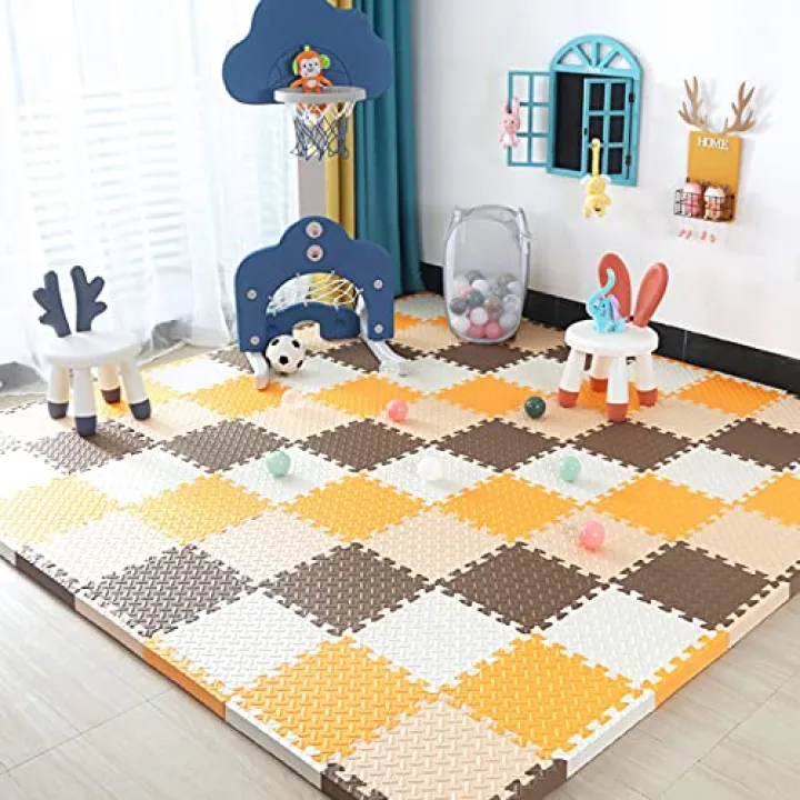 U5GAAALPPQ9 Joint Mat Kids Corner 60 * 60 * 2.5 * 4 Carpet Floor Mat Flooring Scratch Prevention Floor Mat Mat Cushion Mat (Color 1 30 * 30 * 2.5 * 32)
