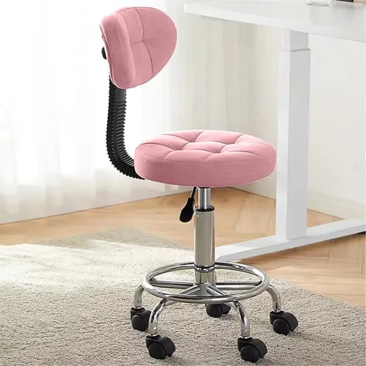 Office Drafting Chair with Back Support and Footrest Multi-Purpose Office Desk Chair, Home Chair Thick Seat Cushion for Home Bar Kitchen Shop
