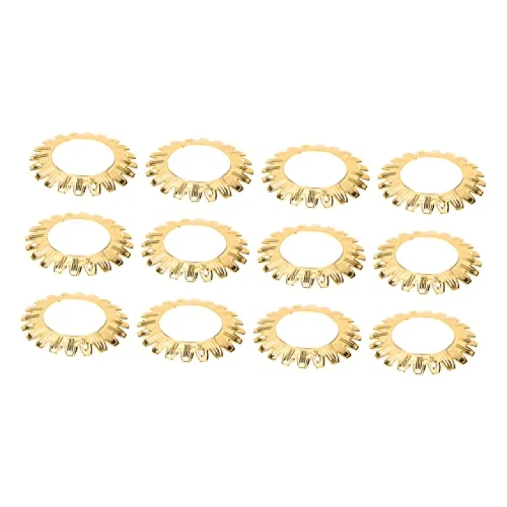 AUTSUPPL 12pcs Decorative Lamp Rings for Chandelier Diy Elegant Light Accessories for Home Easy Installation Multi Options for Chandeliers and Table Lamps