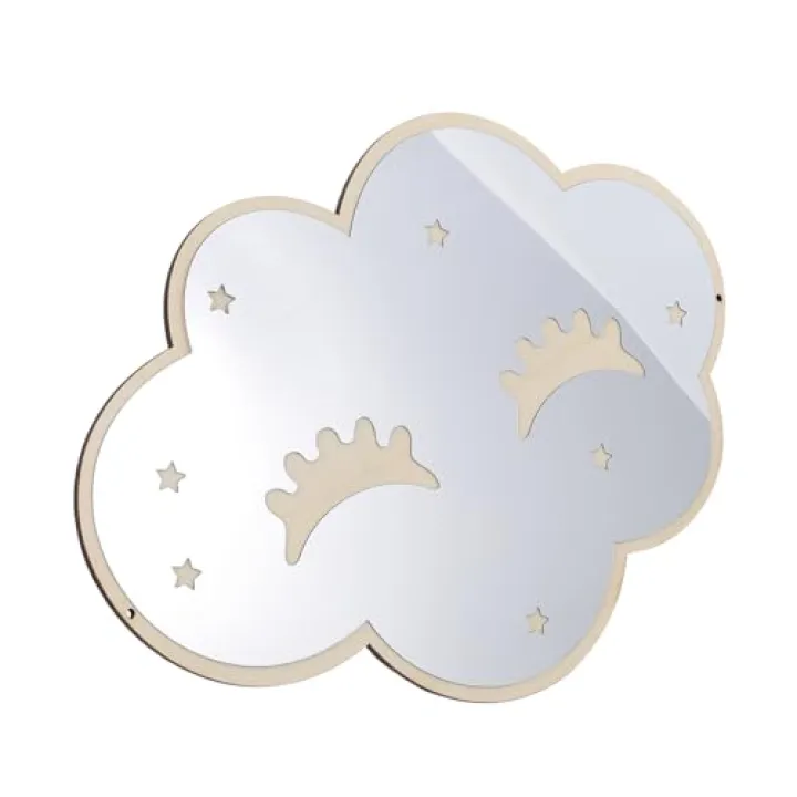 IMIKEYA 1set Decorative Wall-Mounted Mirror for Boy Girl Bedroom Nordic Style Hanging Mirror Unique for Home Decor Easy to Install