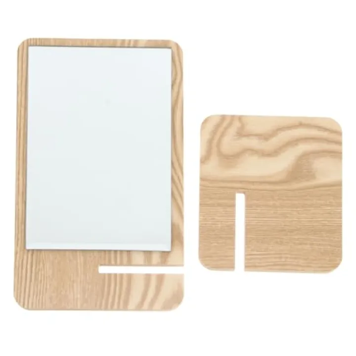 LIFKOME Assembled Wooden Makeup Mirror Single-Sided Tabletop Dresser Mirror for Home Use Adjustable Height for Makeup Application