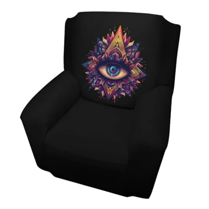 Third Eyeball Goth Eye Spiritual Sofa Slipcover Washable Single Couch Cover Sofa Covers Furniture Protector for Living Room