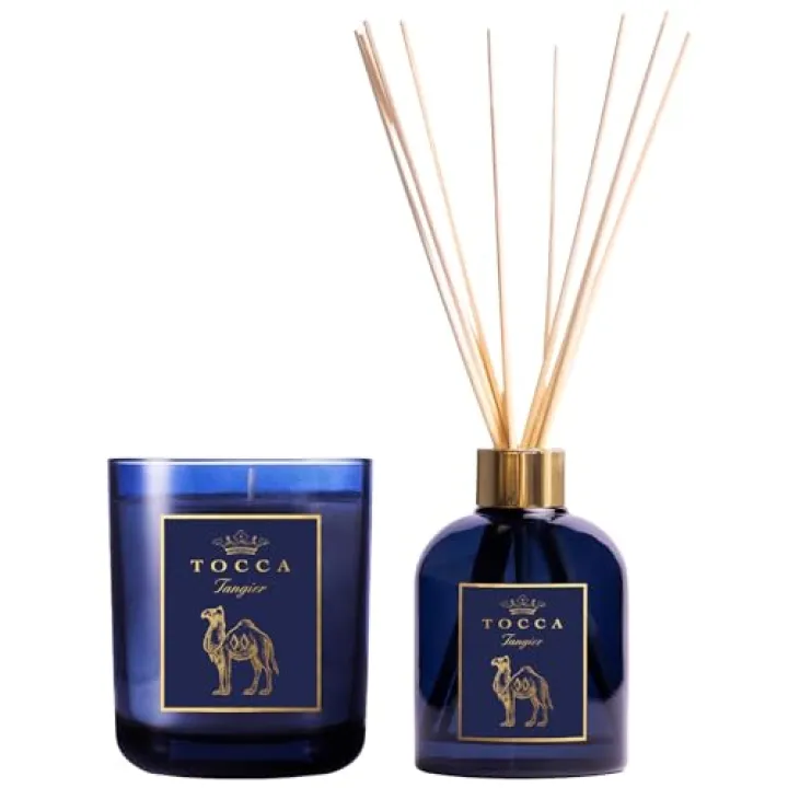TOCCA Tangier Candle (10oz) + Reed Diffuser (6oz) - Vanilla & Tabak Scented