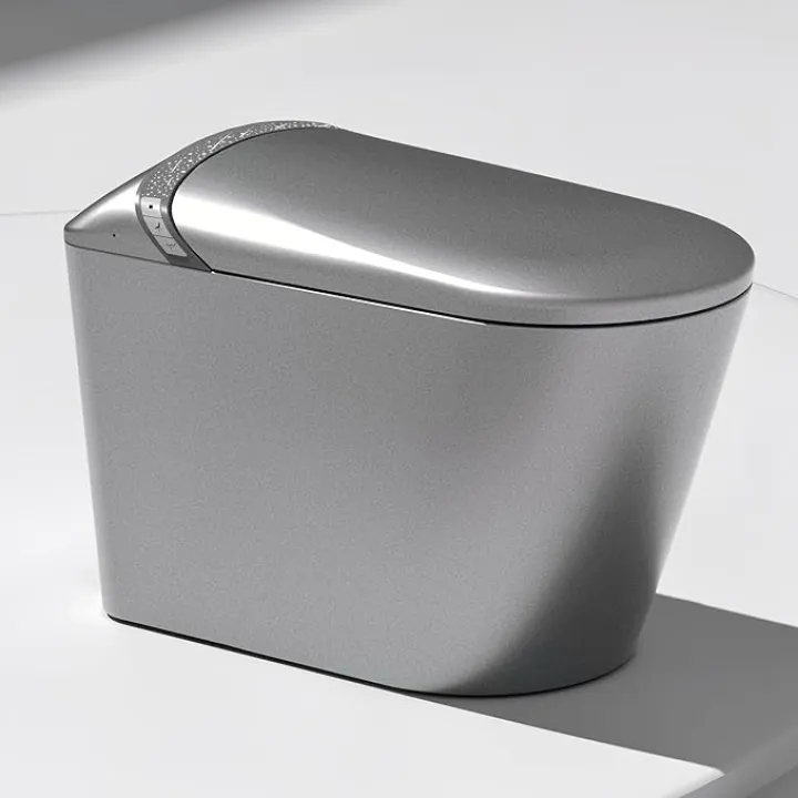 WinZo Smart Bidet Toilet with Built-in Tank, ADA Comfort Height One-Piece Toilet with Warm Water Bidet, Foot Kick Flush, Modern Elongated Smart Toilet with Bidet Built In, Heated Seat & Auto Drying