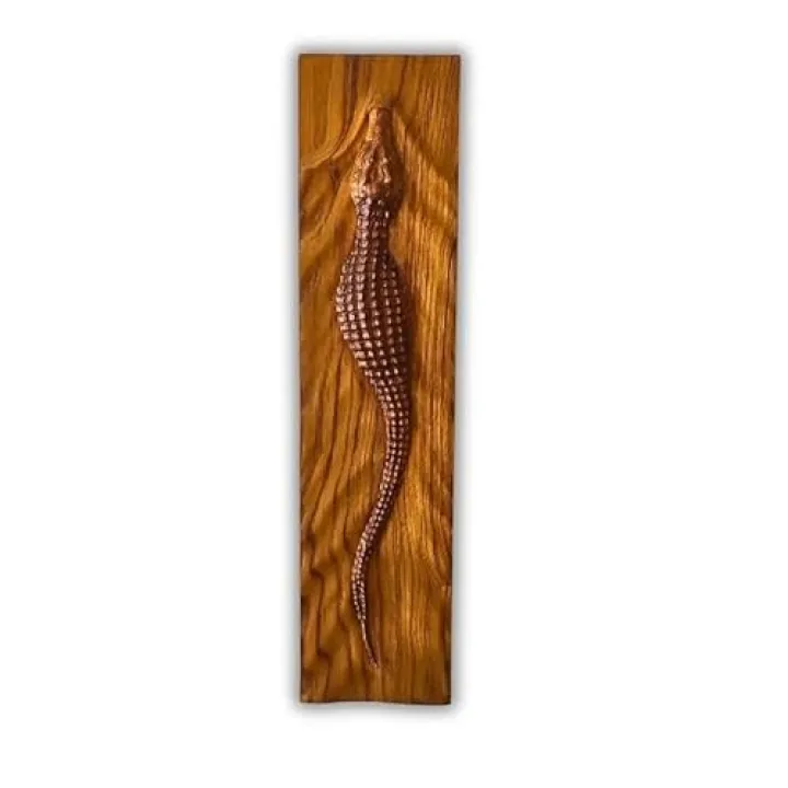 Blackperlcrafts By Antique Looking Alligator Crocodile Sculpture Wall Hanging Wooden Wall Decor Crocodile Wall Art Decor Gift