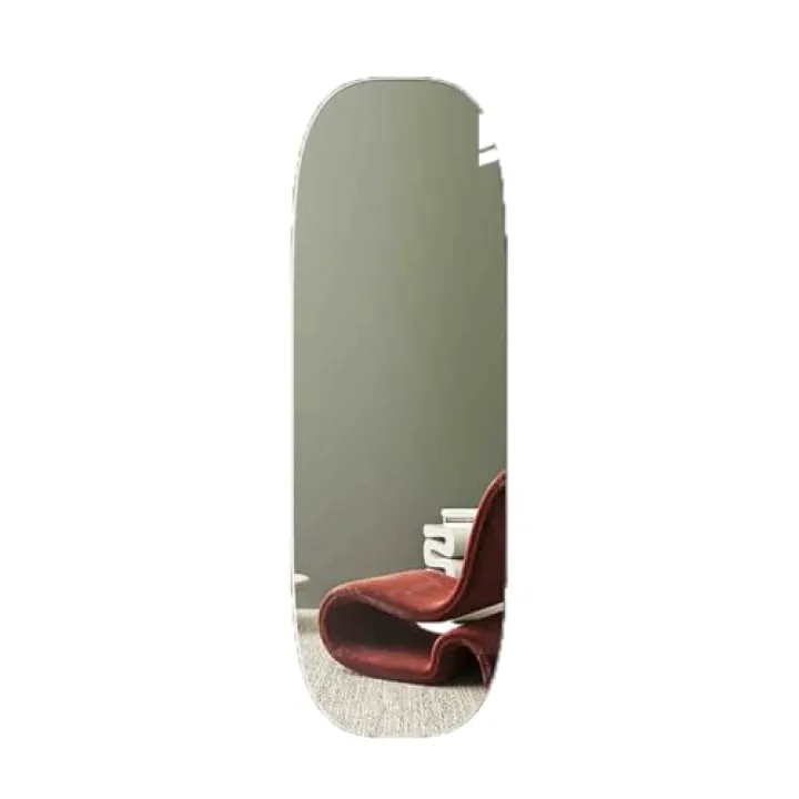 CCEQA Full Length Mirror, Special-Shaped Frameless Wall-Mounted Full-Length Mirror,Polished Edgin,for Bedroom Living Room Dorm(60x165cm)