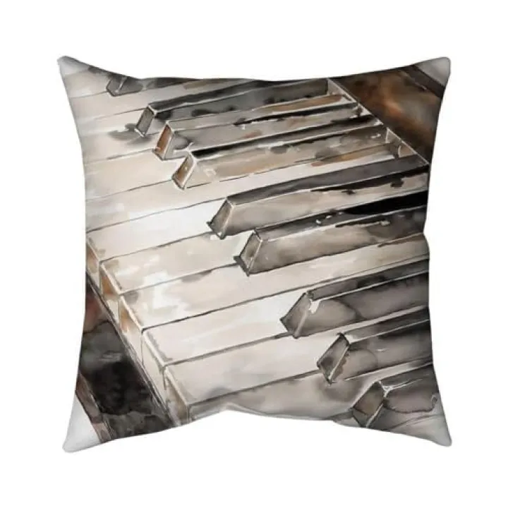 18 x 18 in. Piano-Double Sided Print Indoor Pillow