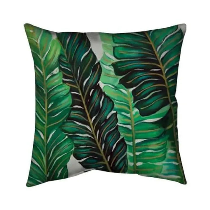 26 x 26 in. Several Exotic Plant Leaves-Double Sided Print Indoor Pillow