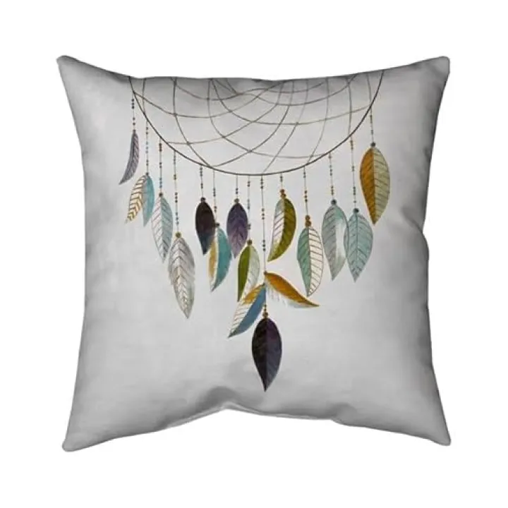 26 x 26 in. Dreamcatcher with Feathers-Double Sided Print Indoor Pillow
